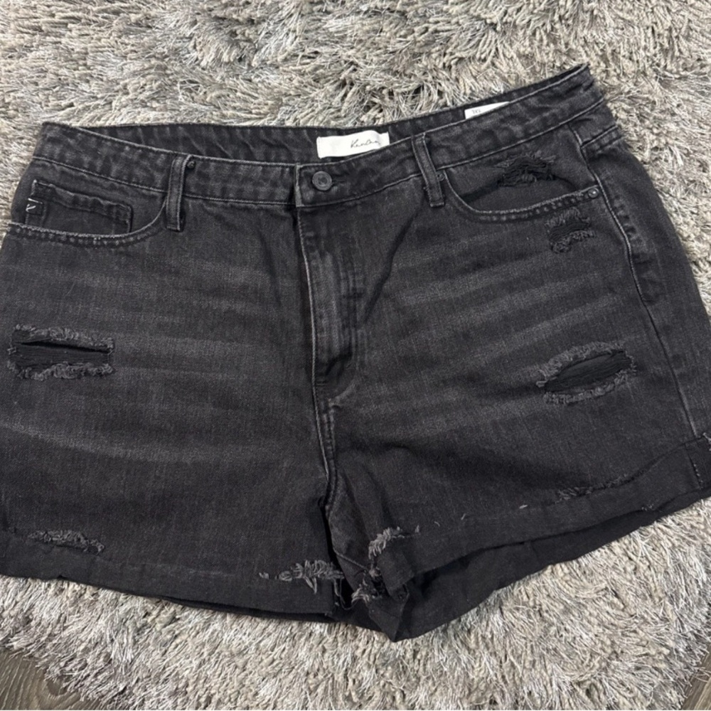 KanCan Black Distressed Jean Shorts - 1XL - NWOT